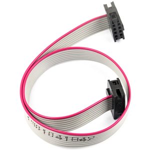 Cable Plano IDC FFC/FPC Jujinglobal de 8 Pines 2x4 con Paso de 2.0mm, Gris, 7.8 Pulgadas con Conector, Paquete de 4 - Product Image 6