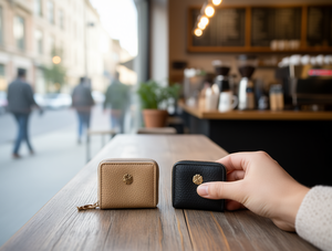 Women's Single Pull <b>Wallet</b> <b>Small</b> Size Zipper Closure Minimalist Style Daily Use - Product Image 2