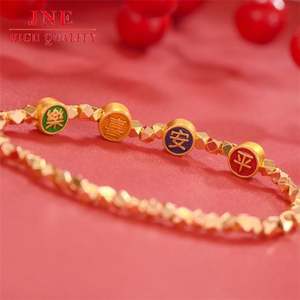 Ping an <span class=keywords><strong>Xile</strong></span> Pulsera de oro roto Pulsera de oro chapada en cobre Pulsera de salto de discoteca para mujer Fábrica de joyería Flash al por mayor - Product Image 4