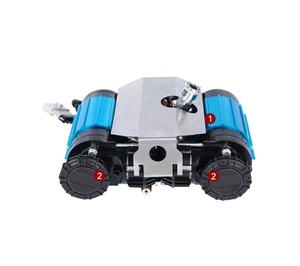 Bomba de Aire Portátil para Auto, Metálica, 12V, Doble Cilindro, Resistente, Compacta, 150PSI, con Accesorios YF6475-2 - Product Image 2