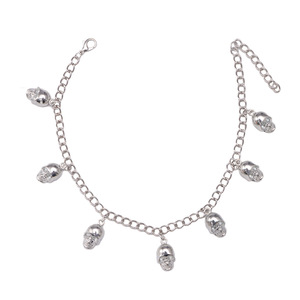 Skull Pendant Metal <b>Chain</b> For <b>Boots</b> Unisex Fashion Accessory Daily Wear Zinc Alloy <b>Chain</b> Decorative Shoe Jewelry - Product Image 5