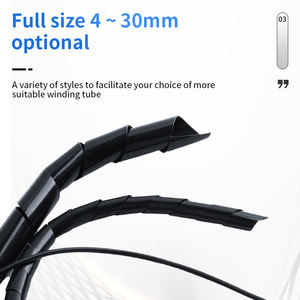 Vente directe d'usine HRS série PP <span class=keywords><strong>gaine</strong></span> de protection en spirale manchon de protection de câble pour la gestion des câbles - Product Image 5