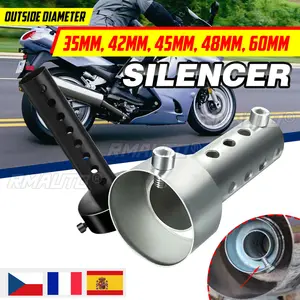 Motorrad Can DB Killer-Schalldämpfer Geräusch-Schallentferner Auspuff einstellbarer Schalldämpfer 35mm/42mm/45mm/48mm/60mm