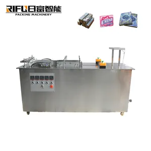mini flow packaging wrap machine cellophane over wrapping machine soap paper box