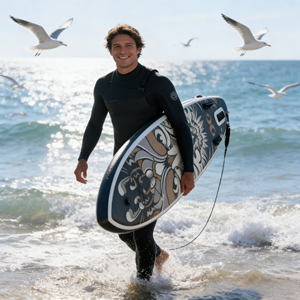 Premium Drop Stitch Opblaasbare Surfboards & Race SUP Boards met Militair-Grade PVC en 3-Vin Configuratie voor Sportclubs - Product Image 2