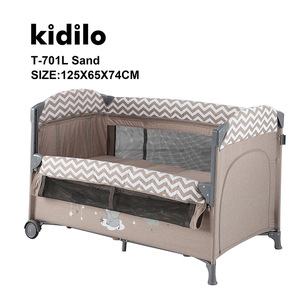 Cuna Portátil Plegable 3 en 1 con Ruedas, Convertible en Cuna Colecho, Cama Multifuncional para Bebés Recién Nacidos - Product Image 5