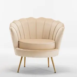 Muestra gratis al por mayor 2024 Salón de diseño moderno Muebles de terciopelo de lujo Sillones