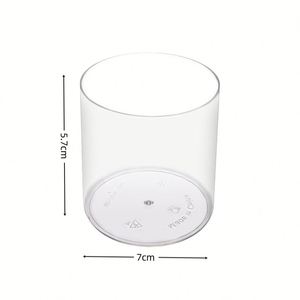 Vasos de Plástico Transparente para Mousse, Parfait, Yogur y Pudín, 200 ml, con Tapa, para Fiestas en Casa y Bodas, Venta al Por Mayor - Product Image 2