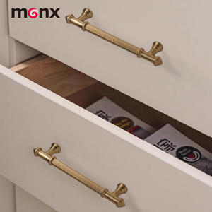 Wholesale Vertical Texture Solid Zinc Alloy Cabinet Pull Combo Long Bar Round <strong>Knob</strong> Handle for Luxury Wardrobe Furniture Hardware - Product Image 6
