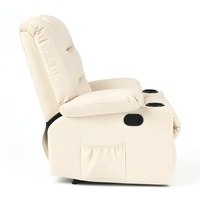 Fauteuils inclinables pivotants, chaise inclinable de première classe d'avion, cuir Amala