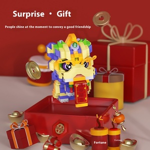 2025 nouveautés ensembles de blocs de construction d'animaux de Noël pour le nouvel an chinois et les cadeaux de Noël - Product Image 4