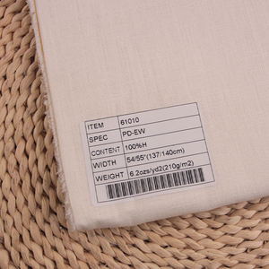 61010-100% cânhamo Eco sustentável tela amigável para T-shirt 100% puro tecido de cânhamo orgânico natural - Product Image 2