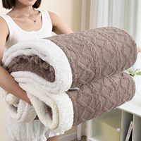 Couverture Sherpa en gros pour lit, en polaire douce et confortable, épaisses et chaudes pour la maison, l'hiver et toutes les saisons