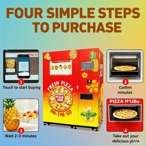 Distributeur automatique de pizza Smart 24/7 à vendre | Kiosque de fabrication de pizza entièrement automatique avec écran tactile et paiement NFC OEM - Product Image 3