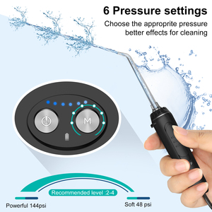 Jet d'eau <span class=keywords><strong>dentaire</strong></span> électrique portable avec corps en plastique, étanche et batterie de 2500 mAh pour les soins bucco-dentaires - Product Image 6