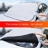 Housse pare-soleil pour pare-brise de voiture, protection contre la neige et le soleil, imperméable, protection magnétique pour automobile, housse de pare-brise avant de voiture
