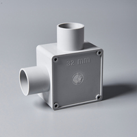 Produit phare Boîtes de jonction carrées en PVC électriques en plastique 1 2 3 4 voies