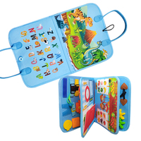 7 1 25 1 Livre d'activités Montessori en feutre, personnalisable (couleur et logo), jouet éducatif préscolaire pour le développement de l'intelligence, 20x28cm