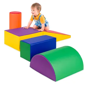 5Pcs Soft Play Equipment Lightweight Climbing Blocks Soft Foam Kids Indoor Playground Climbing Blocks Set