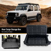 Accessoires Suzuki Jimny 2026 5 portes JC74 Boîte de rangement arrière avec couvercle rabattable en PE MKD Offroad