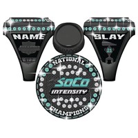 Personalisierter Maßgefertigter Champion-Ring Metall-Sportpreisring mit Individuellem Muster und Graviertem Text Langlebiger Meisterschaftsschmuck für Teams