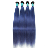 TB/gris rouge BUG bleu violet faisceaux droits faisceaux de cheveux humains extension de tissage de cheveux chinois deux tons Ombre noir à gris