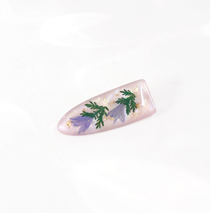 Nouvelle perle perle <span class=keywords><strong>nacre</strong></span> compte-gouttes résine fleur séchée <span class=keywords><strong>pince</strong></span> à <span class=keywords><strong>cheveux</strong></span> avec frange <span class=keywords><strong>pince</strong></span> latérale cadeau pour les amis - Product Image 5