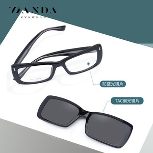 PZ1009 Sunglasses TR90 <b>Frame</b> Polarized UV400 Unisex Lightweight Square Design - Product Image 2