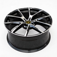 JZ Meilleures ventes Jante forgée à double rayon 17 19 20 22 pouces 5x114.3 5x120 5x112 Noir à lèvre polie pour Audi A3 A4 S4 S5