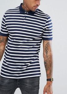 Chất Lượng Cao Cấp 100% Cotton Twill Ngắn Tay Áo Cho Polo Áo Thun Với Sọc Thiết Kế Thường Xuyên Phù Hợp Với Sợi Nhuộm Màu Đồng Bằng Áo Phông - Product Image 4