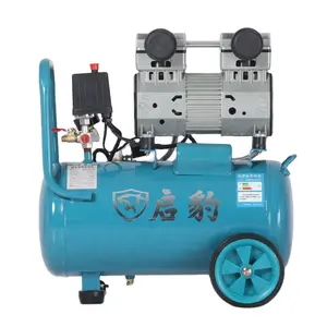 Factory Direct Supply QIBAO 30B 24L 1380W 2HP Silent Oil Free Air Compressor for air tools