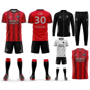 Conjunto de Jersey de fútbol juvenil vintage, uniformes de fútbol, camiseta de fútbol transpirable personalizada - Product Image 6