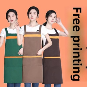 Delantales Personalizados al por Mayor con Logotipo, Ropa de Trabajo de Poliéster para Hombres y Mujeres, Delantales de Cocina para Chefs, Delantales para Cafeterías, Restaurantes y Cocinas - Product Image 3