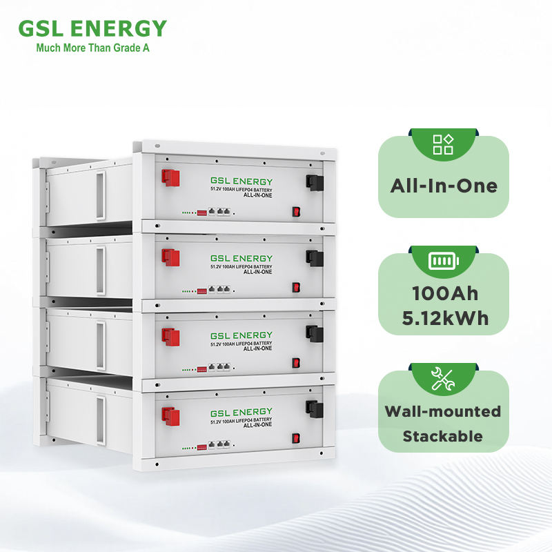 GSL ENERGY Smart BMS LiFePO4 5kwh 10kWh 15kwh 20kwh 30kwh 48V 100Ah ...