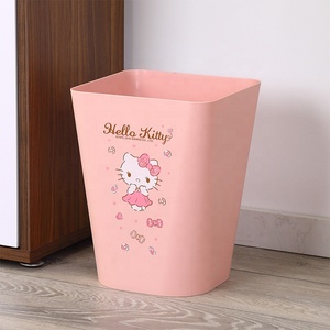 Poubelle de recyclage <span class=keywords><strong>Hello</strong></span> <span class=keywords><strong>Kitty</strong></span> en PP pour cuisine, extérieur, salle de bain, bureau, maison, 12L, grande poubelle de recyclage, poubelle en plastique - Product Image 2
