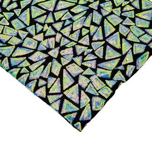 High Quality <strong>Sequin</strong> Polyester <strong>Mesh</strong> Breathable Triangle Multi-colorful Dance Clothing Stage <strong>Sequin</strong> Fabric - Product Image 3