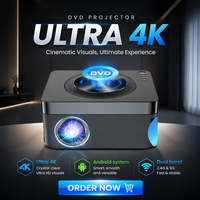 Projecteur intelligent 4K Xnano X1 MAX 2026, processeur quadricœur, Android 9, WIFI 5G, LED, vidéo 8K, Full HD 1080P, projecteur de cinéma maison