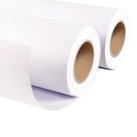 Rollo de papel para plotter blanco largo de 70g, papel Bond, núcleo de 2/3 pulgadas, embalaje personalizado