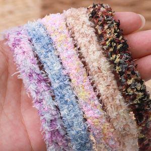 Polyester Tweed Style 1.3cm Wide Flat Plush Shoelaces One Pair for Sneakers for Men's & Women's Canvas Shoes - Product Image 1