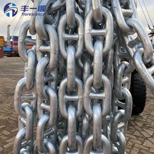 Gemi M1 M2 M3 için korozyona dayanıklı siyah boyalı galvanizli çapa zinciri - Product Image 5