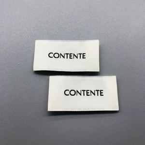 Étiquettes en damassé tissées à la machine, personnalisées avec logo de marque, à coudre sur les vêtements et les étiquettes de col - Product Image 3
