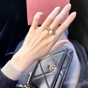 WENCHI 11693 S925 Silver Ring with Empty <b>Holder</b> DIY Pearl Accessories 5-6mm Multiple Beads <b>Jewelry</b> Findings Components - Product Image 3