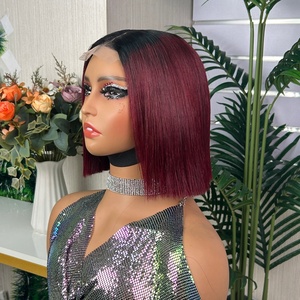 100% Ready to Ship Wholesale 2x6 Lace Closure Straight Bob <b>Wigs</b> Peruvian Virgin Hair <b>Human</b> Hair <b>Wigs</b> for Black Women - Product Image 5