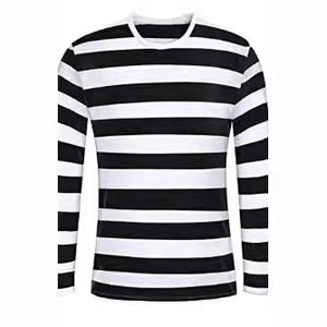 <span class=keywords><strong>T</strong></span>-shirt rayé à manches longues pour homme, style américain rétro, 230g, anti-humidité, collection <span class=keywords><strong>2022</strong></span>, transfrontalier AliExpress - Product Image 3