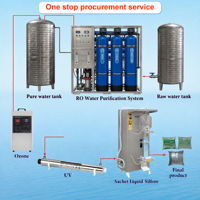 Machine d'emballage automatique de sachets liquides haute vitesse SJ-1000, 33-37 sachets/min, machine de remplissage et de scellage de pochettes d'eau avec scellage arrière