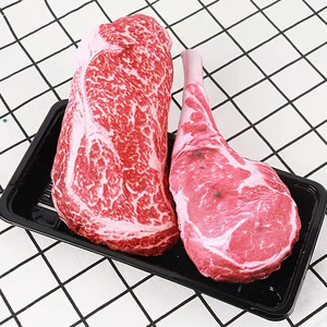 Jouet pour <span class=keywords><strong>chien</strong></span> en peluche et plastique, en forme de steak T-Bone réaliste, couineur, avec distributeur de friandises, durable, en TPR, interactif, anti-anxiété - Product Image 3