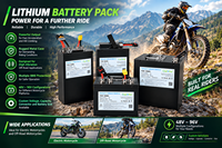 Paket Baterai Kustom 52V 40Ah 80A 14S10P Arus Tinggi untuk Sepeda Motor Listrik, Perawatan Hutan, dan Transportasi