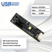 Module de caméra USB VGA 0,3 MP GC032A avec mise au point macro, mini caméra de reconnaissance de codes QR et codes-barres pour terminaux de point de vente et kiosques