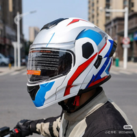 Casque de moto rabattable BAXCustom de haute qualité certifié DOT en ABS avec fonctions anti-buée et à dégagement rapide pour hommes