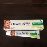 Vente en gros de dentifrice CleverDoctor à la menthe fraîche 105g, nettoie la bouche, protège les gencives, rafraîchit l'haleine, laisse un parfum durable